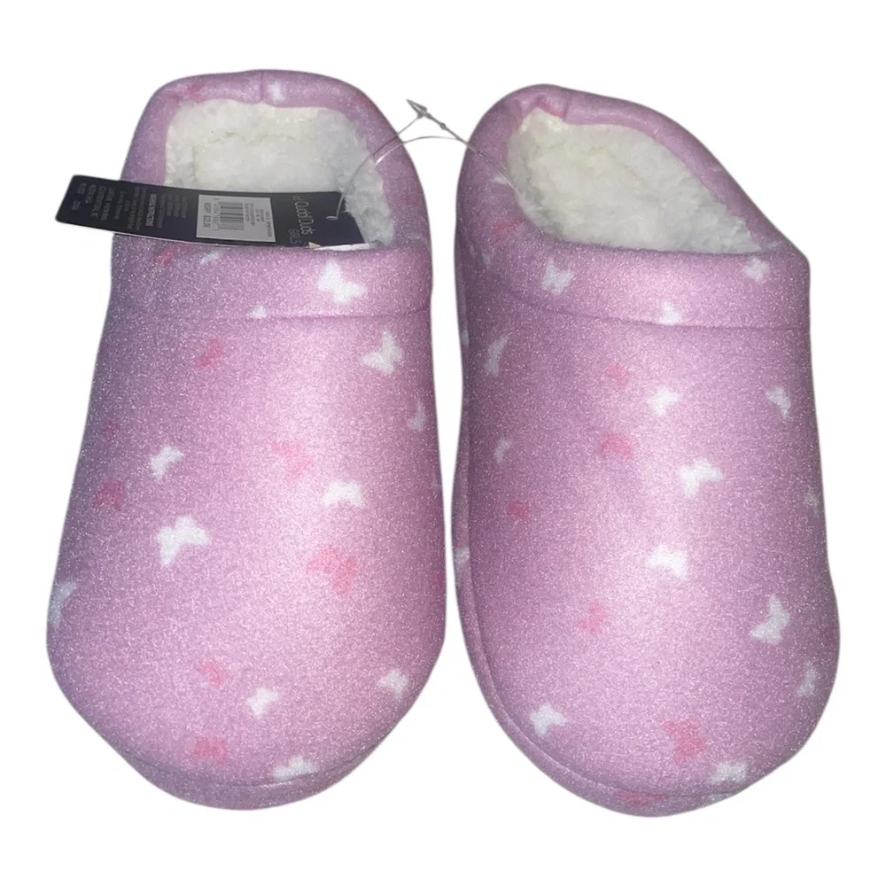 Cuddl Duds Butterfly slippers and pajama Set